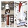 福州工廠定制火箭雕塑 彩繪模型雕塑 科技展覽道具制作