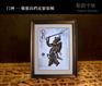 西安皮影纪念 陕西皮影镜框 陕西文化交流皮影销售